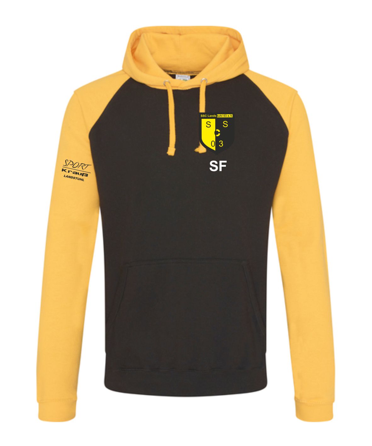 SSC Landstuhl Hoodie gelb/schwarz inkl. Druck