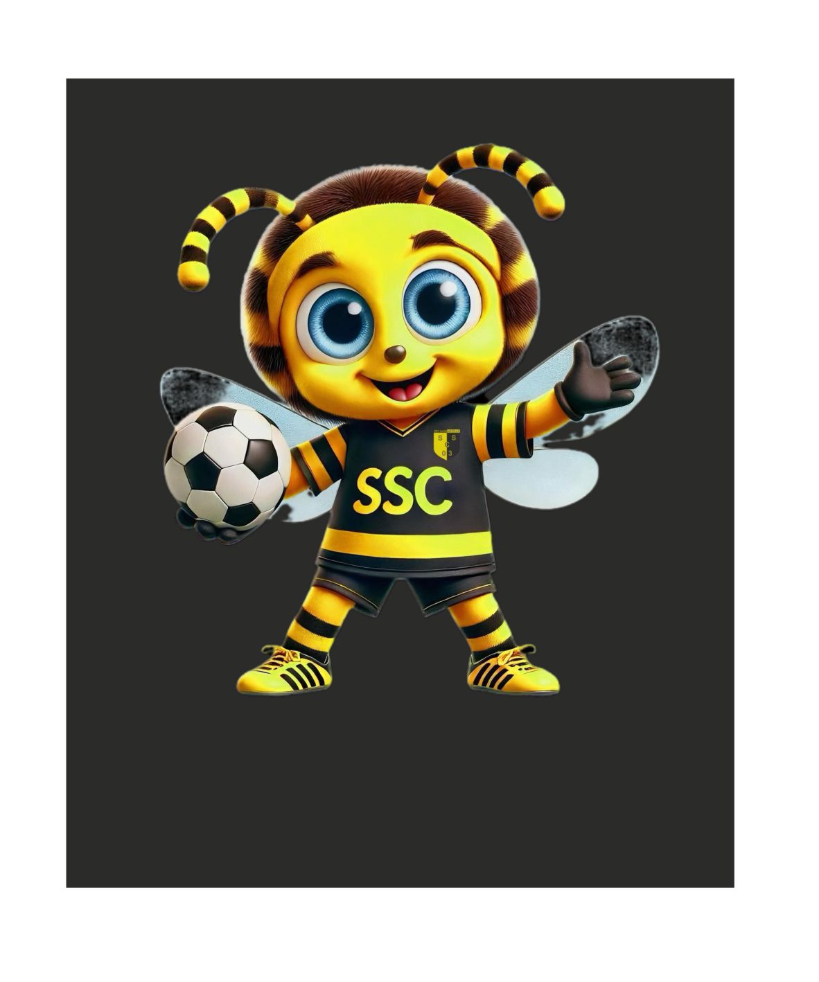 SSC Landstuhl Hoodie gelb/schwarz inkl. Druck