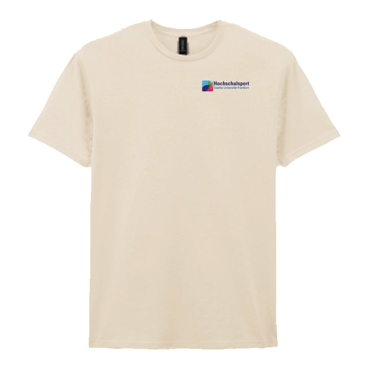 Hochschulsport T-Shirt Natural – Vorderseite mit Logo