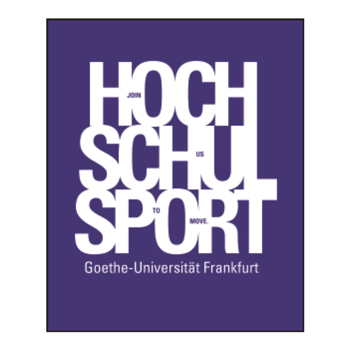 Hochschulsport Funktionsshirt Purple – Rückendruck