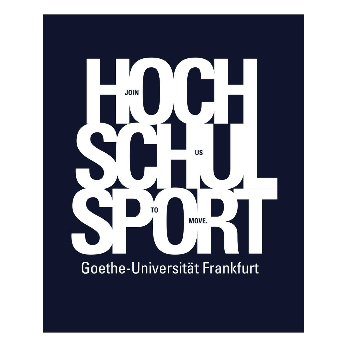 Hochschulsport Zip-Hoodie Navy – Rückendruck HOCH SCHUL SPORT