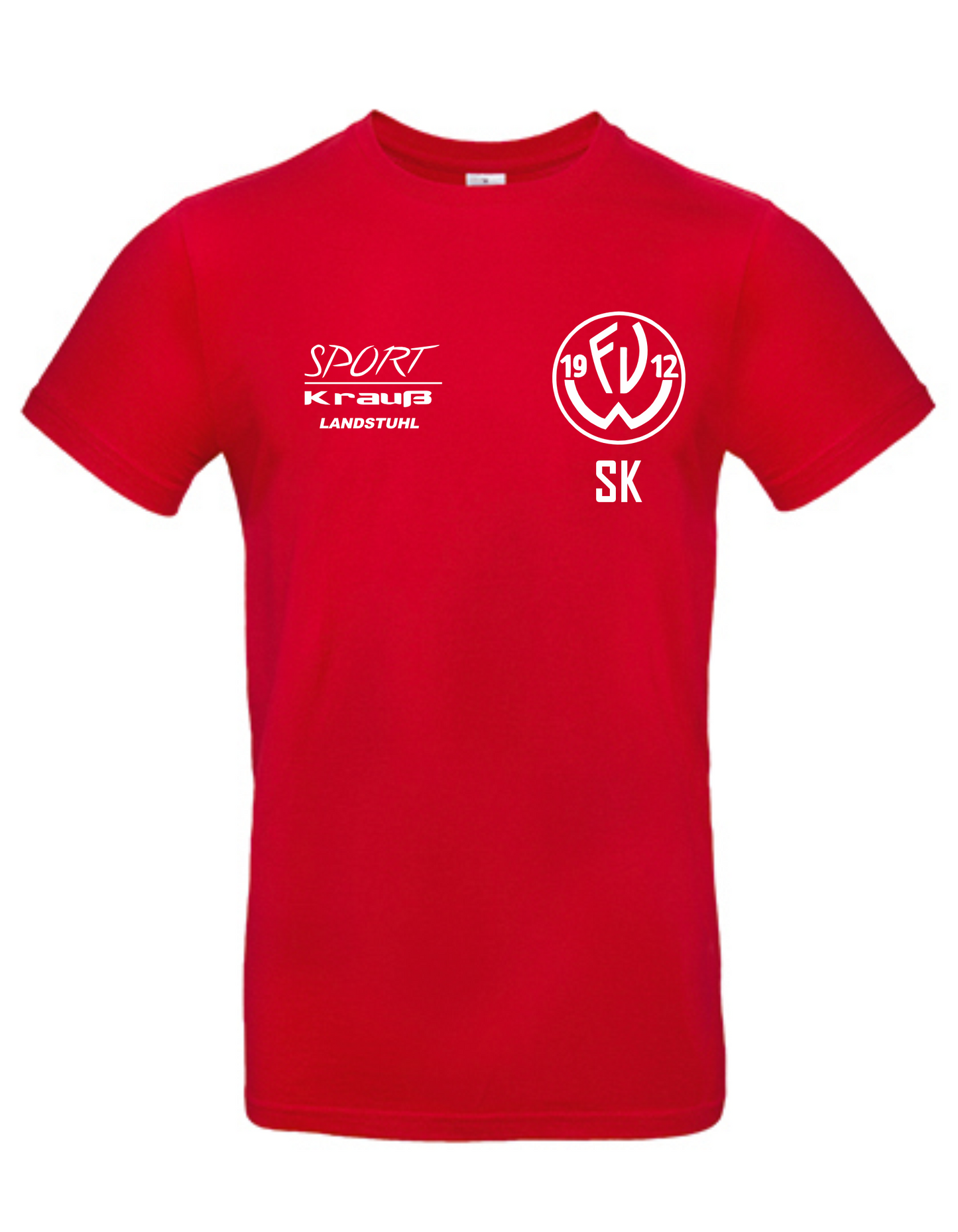 FV Weilerbach B&C E190 Baumwollshirt Rot