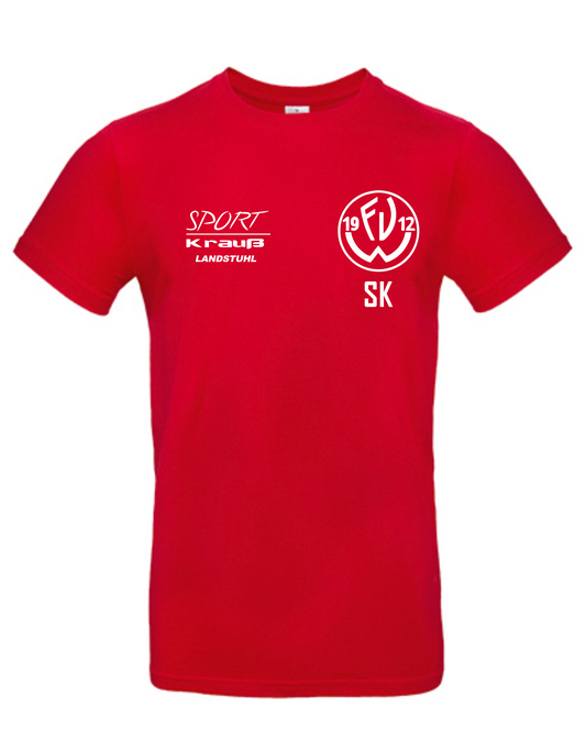 FV Weilerbach B&C E190 Baumwollshirt Rot